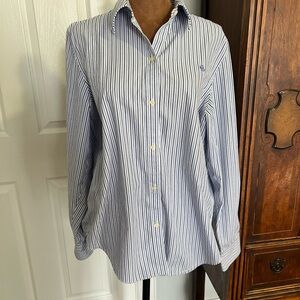 Ralph Lauren women’s White and Blue Striped Shirt